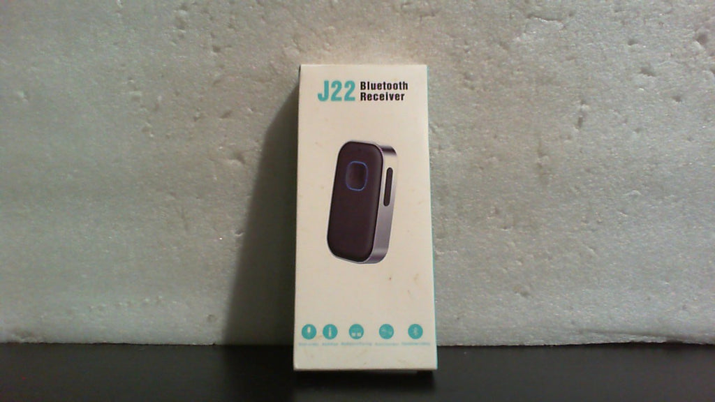 COMSOON Receptor Bluetooth para Auto, Adaptador AUX 3.5mm con Cancelacion de Ruido, Manos Libres, 16H de Bateria, Negro y Plata