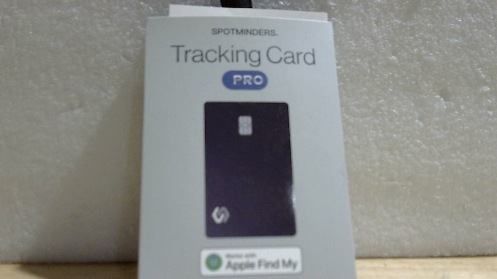 SPOTMINDERS Tarjeta Rastreadora para Billetera Certificada MFi | Diseno de Tarjeta de Credito | Compatible con Find My | IP68 Impermeable Recargable | 1.8mm Ultra Delgada