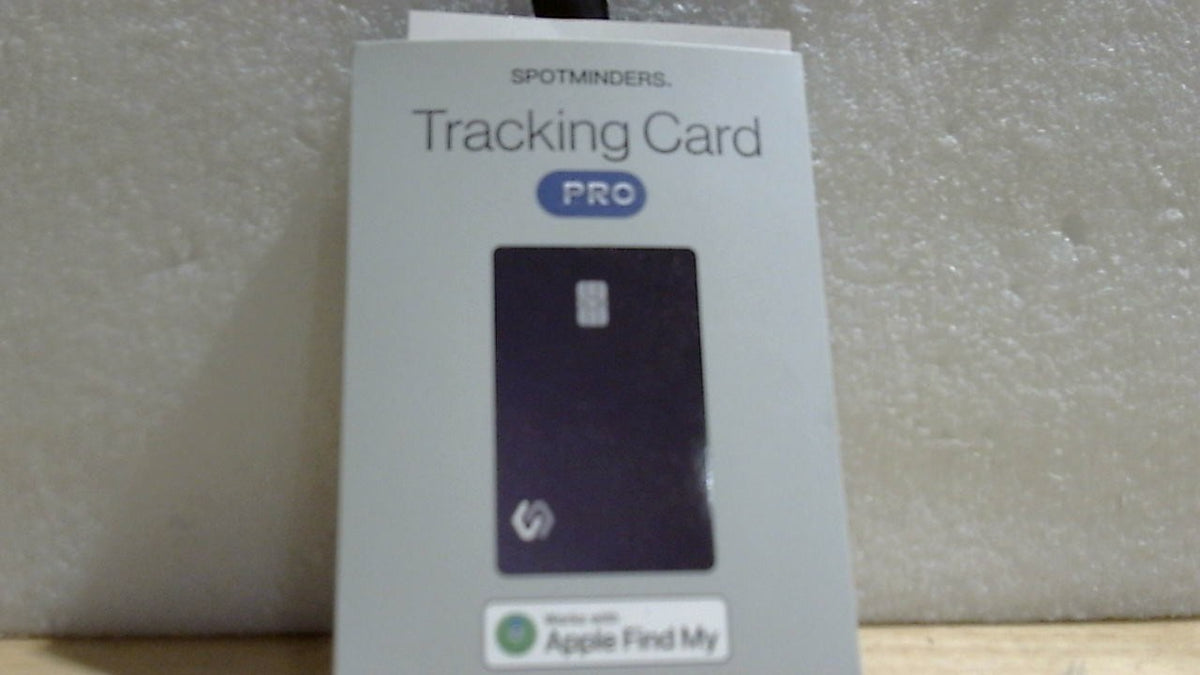 SPOTMINDERS Tarjeta Rastreadora para Billetera Certificada MFi | Diseno de Tarjeta de Credito | Compatible con Find My | IP68 Impermeable Recargable | 1.8mm Ultra Delgada