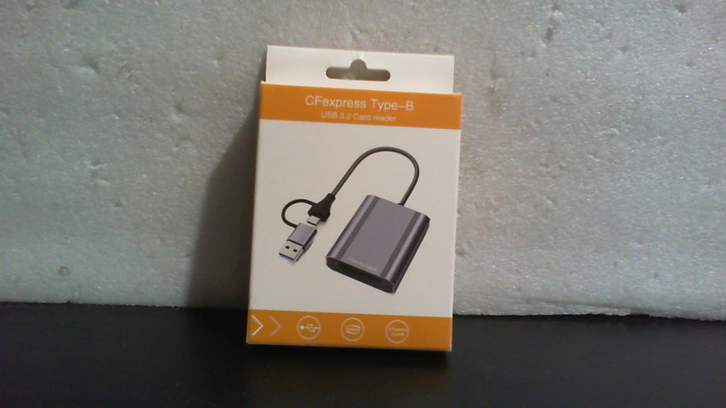 Lector de Tarjetas Cfexpress Tipo B | USB 3.2 Gen 2 10Gbps con USB-C y USB-A | Para Mac, Windows, Linux y Android