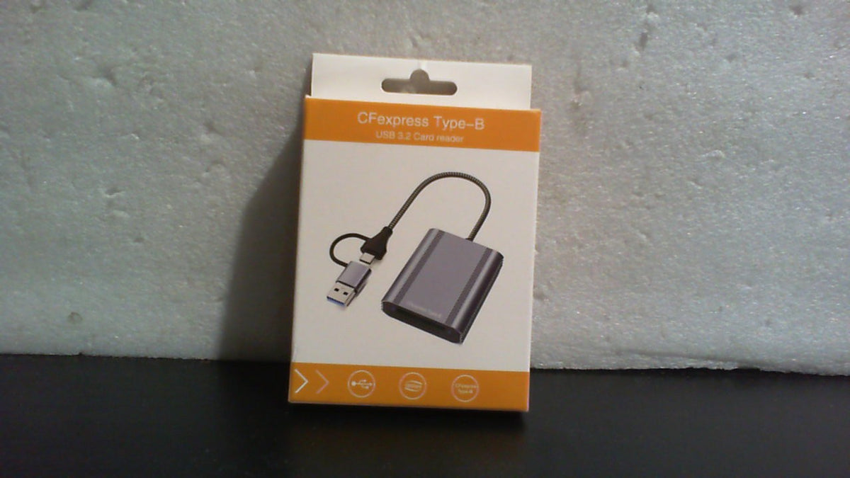 Lector de Tarjetas Cfexpress Tipo B | USB 3.2 Gen 2 10Gbps con USB-C y USB-A | Para Mac, Windows, Linux y Android