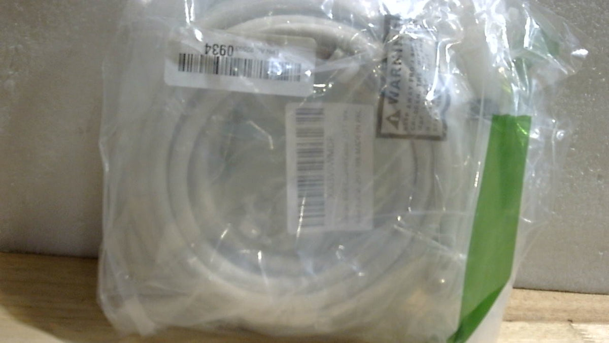 Cable Coaxial RG6 Elecan 7.6m con Conectores | Cuádruple Blindaje, Alta Velocidad 3 GHz, para TV Digital e Internet, con Adaptador, Amarras y Clips, Blanco