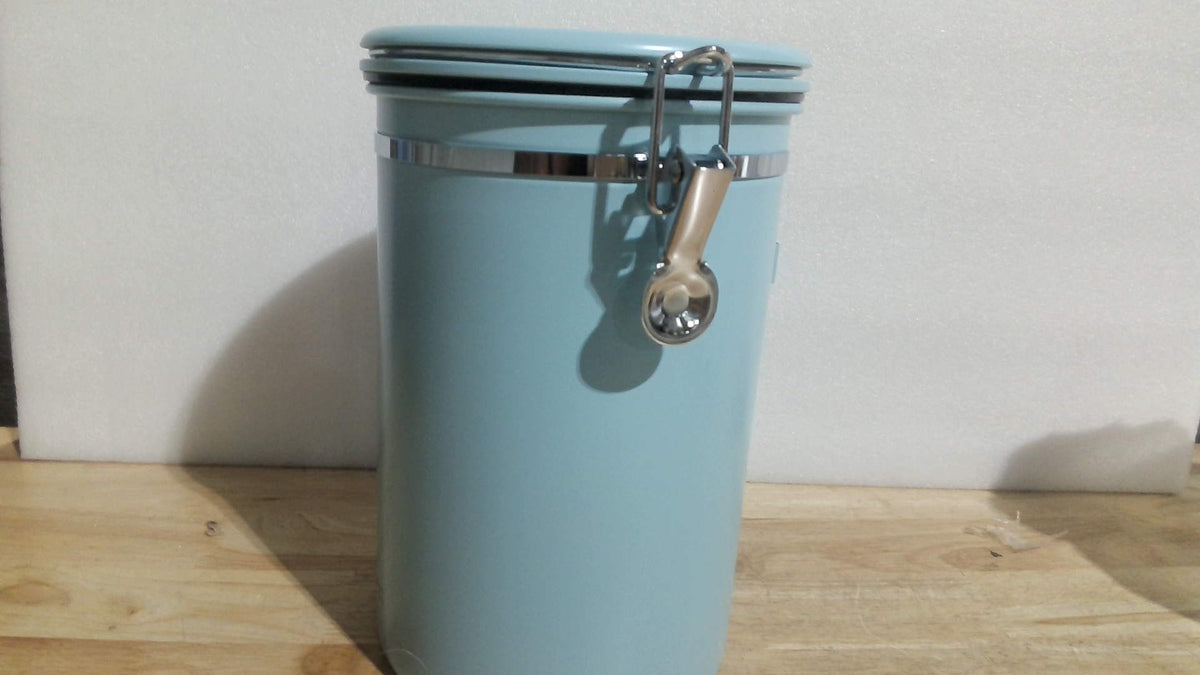 recipiente o canister hermético de acero inoxidable para café (Airtight Coffee Canister)