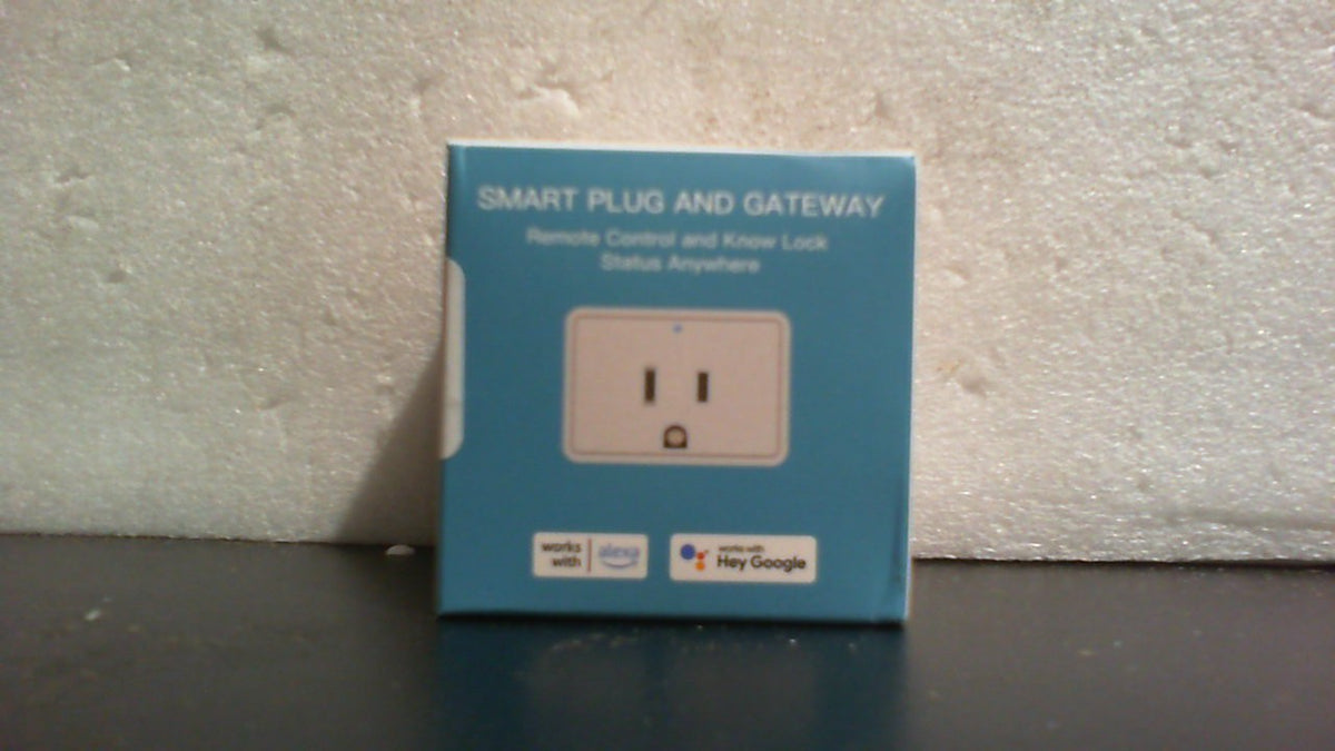 TEEHO G1 Gateway para Cerradura Inteligente con Enchufe Inteligente | Puente WiFi para Control Remoto | Compatible con App KK Home y Alexa