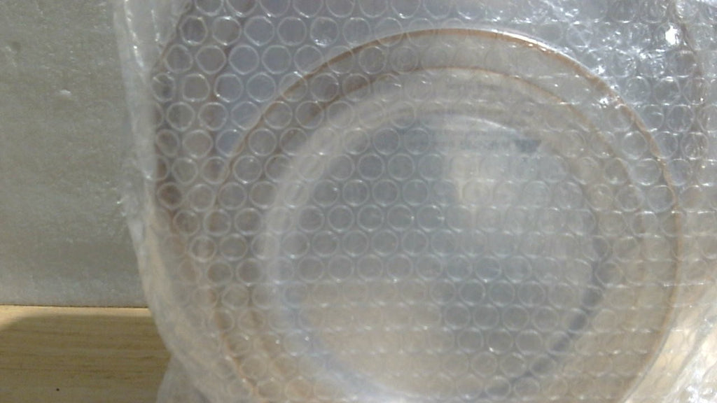 I00000 60 Piezas Platos de Plastico Oro Rosa | Set Desechable Transparente con Borde Oro Rosa | para Cena y Postre | Bodas, Fiestas y Fechas Especiales