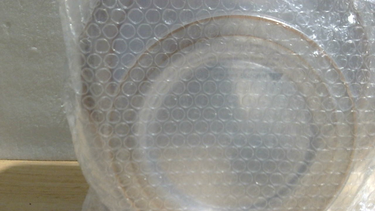 I00000 60 Piezas Platos de Plastico Oro Rosa | Set Desechable Transparente con Borde Oro Rosa | para Cena y Postre | Bodas, Fiestas y Fechas Especiales