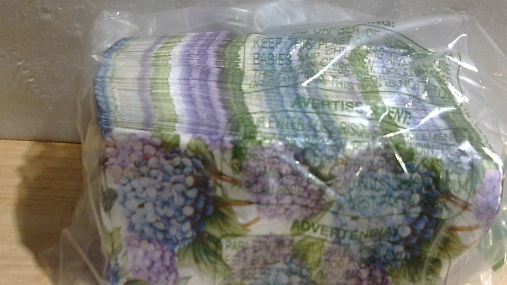Homlouue 100 Servilletas Florales de Hortensia | 3 Capas Desechables para Bano | Servilletas de Papel para Bodas, Baby Shower y Fiestas de Primavera
