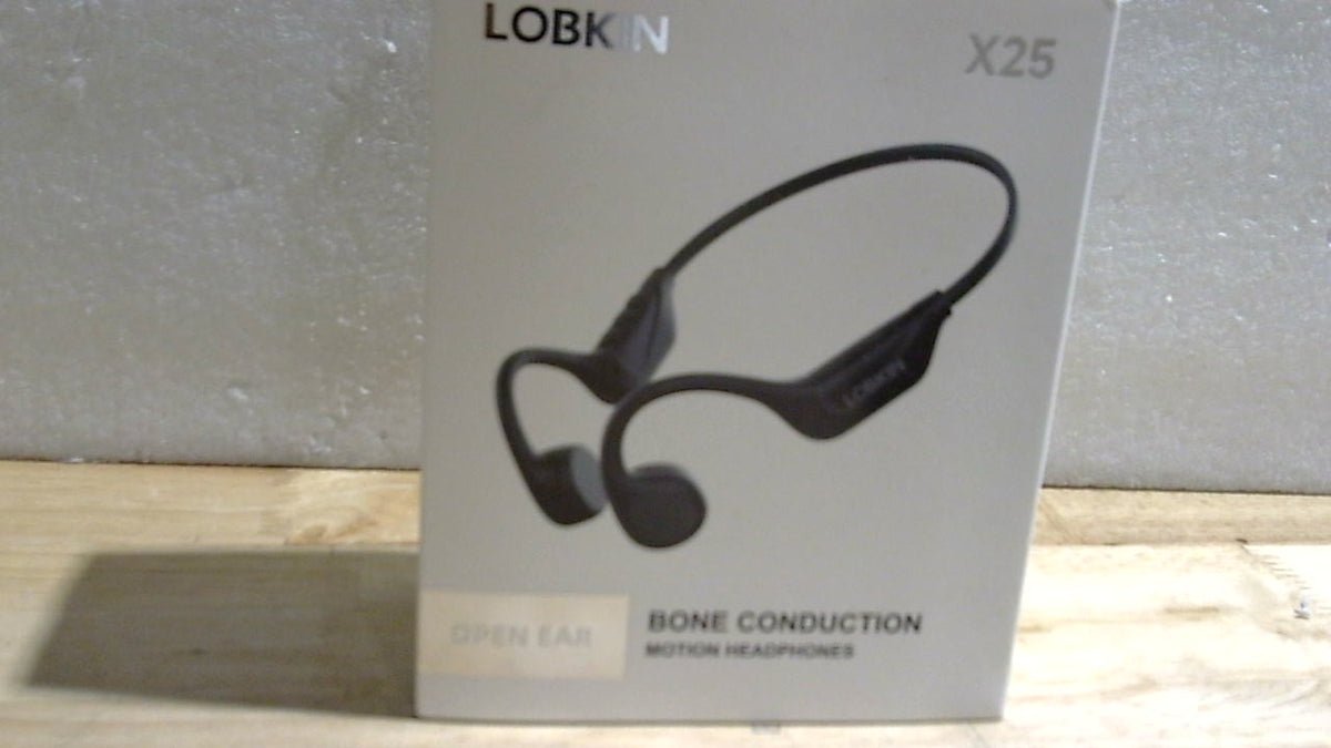 LOBKIN Audífonos de Conducción Ósea Bluetooth 5.4 | Oído Abierto Inalámbricos con Micrófono | IPX5 Impermeables | Deportivos para Correr, Gimnasio y Ciclismo