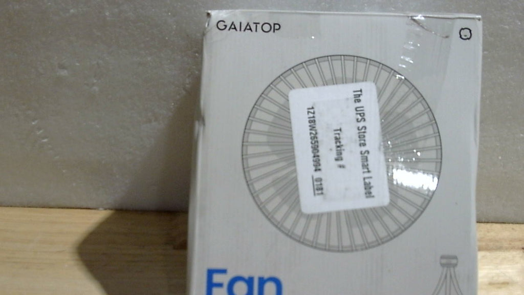 Gaiatop Mini Ventilador Portátil para Coche de Bebé | A Batería, con Clip, 3 Velocidades Recargable, Rotación 360 grados y Trípode Flexible | Negro