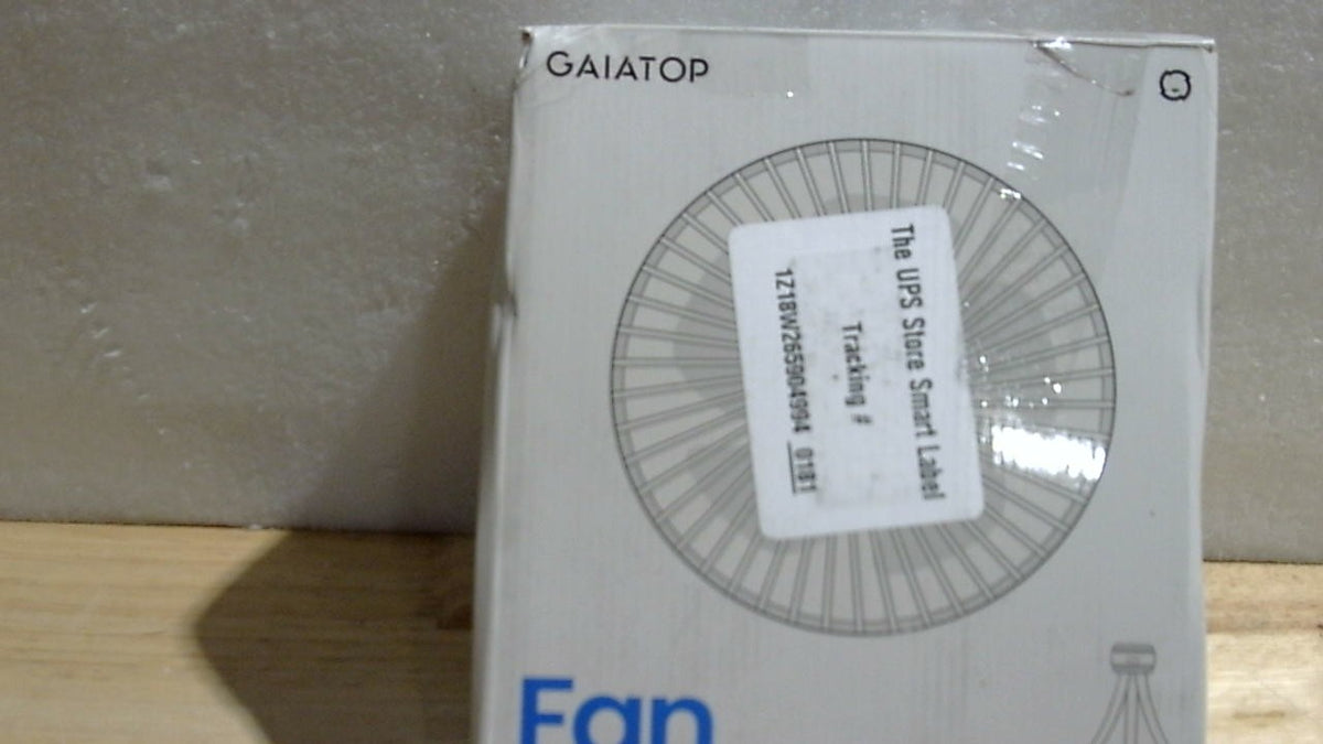 Gaiatop Mini Ventilador Portátil para Coche de Bebé | A Batería, con Clip, 3 Velocidades Recargable, Rotación 360 grados y Trípode Flexible | Negro