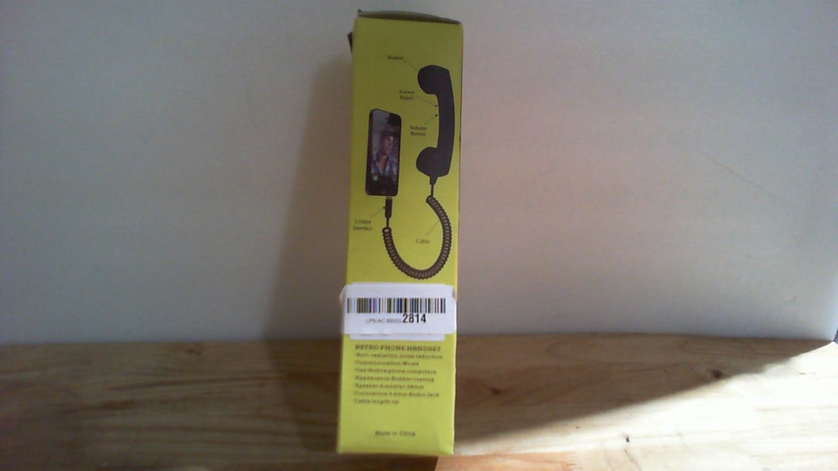 auricular retro clásico para teléfono celular con puertos lightning y C.