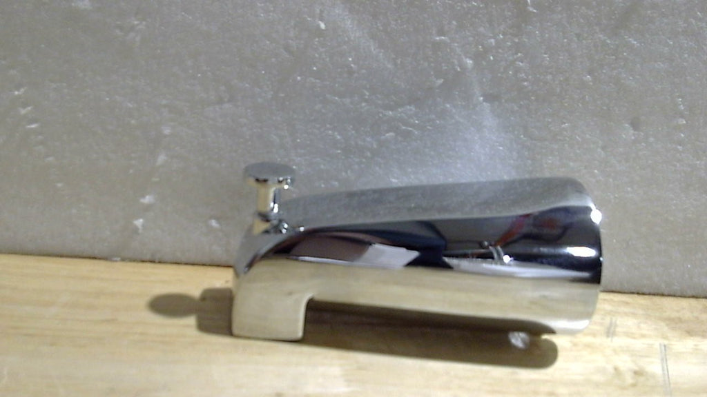 USADO-Salida de Tina con Boquilla Deslizante y Desviador Pull-Up para Tubo de Cobre de 1/2 pulgada, Acabado Cromo