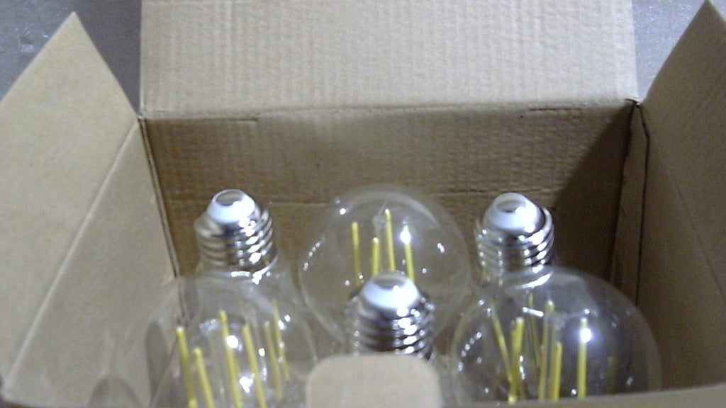 TOBUSA Bombillo LED A19 Regulable 100W Equivalente 8W 1200LM | Vintage E26 Edison 5000K Luz Dia Blanca Filamento Pack 6