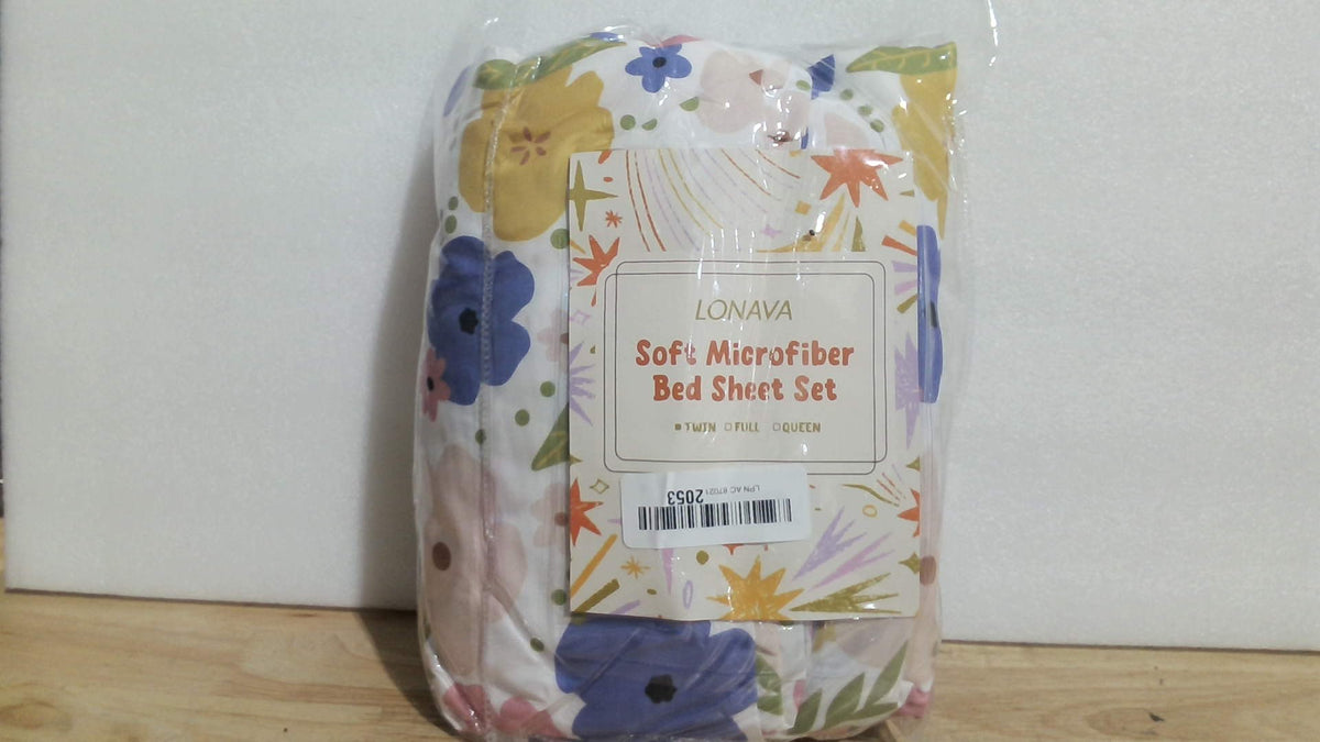 juego de sábanas de microfibra de la marca LONAVA (Soft Microfiber Bed Sheet Set)