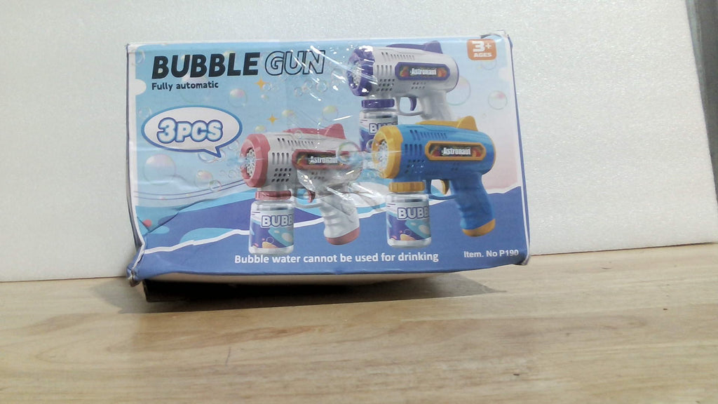 paquete de 3 pistolas de burbujas totalmente automáticas (Fully Automatic Bubble Gun Set)