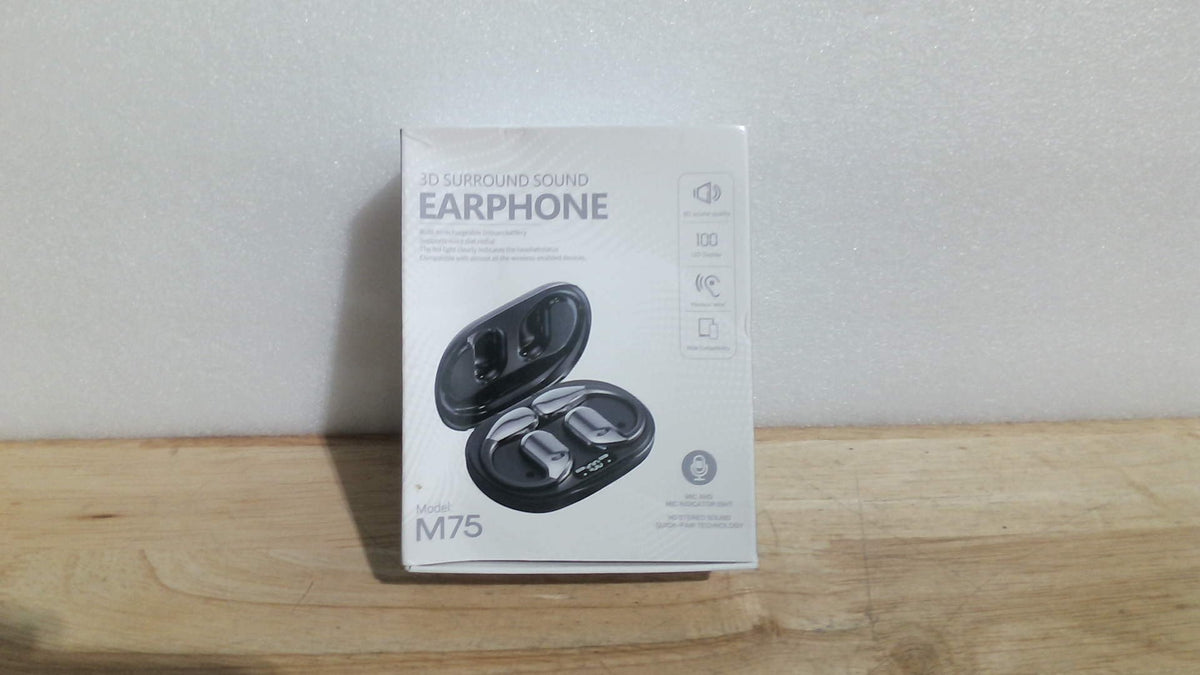 audífonos inalámbricos inteligentes M75 TWS (3D Surround Sound Earphone