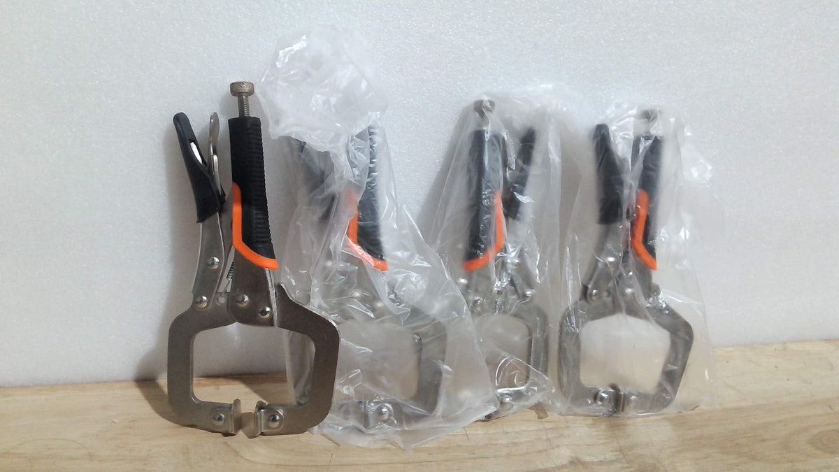 Pinzas de Presion Tipo C 6 Pulgadas | Resistentes con Almohadillas Giratorias | para Carpinteria, Metalurgia y Reparacion Automotriz | Pack de 4