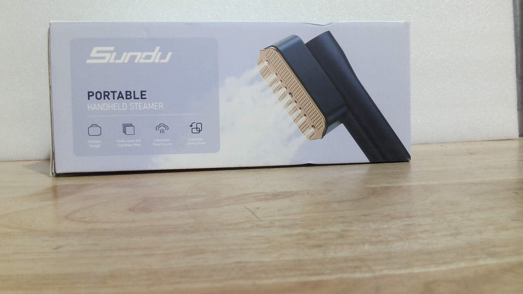 Sundu Vaporizador de Ropa 2 en 1 Portatil, Viaje | Calentamiento en 15s, Tanque 100ml, Guante de Planchado, 25 Min de Vapor Continuo, 1200W y 4 Modos (Morado)