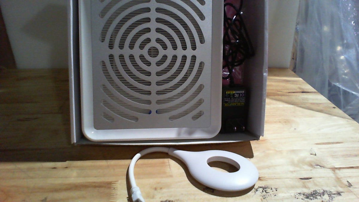 colector de polvo de uñas eléctrico con lámpara LED