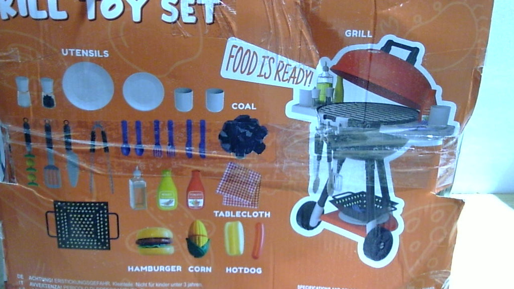 USADO-JOYIN Set de Cocina de Juguete | Parrilla BBQ con Luz y Sonido | Juego de Cocina Interactivo para Niños | Regalo para Niños 2-4 Años | Juguetes de Exterior