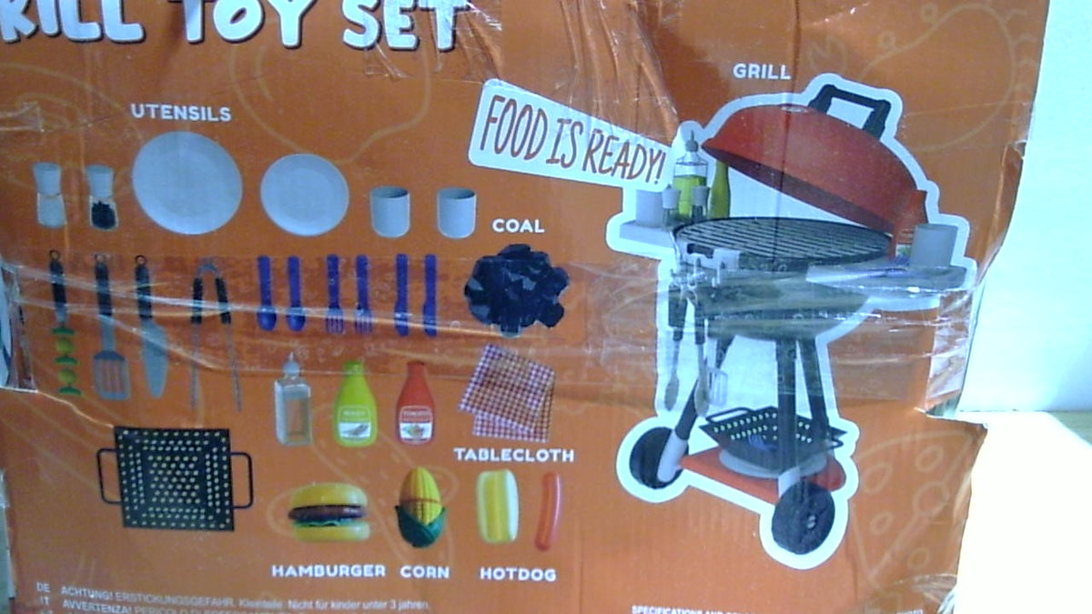 USADO-JOYIN Set de Cocina de Juguete | Parrilla BBQ con Luz y Sonido | Juego de Cocina Interactivo para Niños | Regalo para Niños 2-4 Años | Juguetes de Exterior