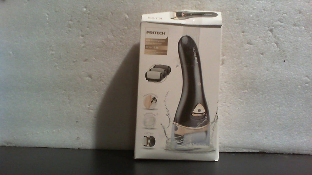 Removedor Electrico de Callos para Pies Recargable | Lima de Pie Electronica Portatil | Kit Profesional de Pedicura | Cuidado de Piel Seca, Dura y Agrietada | Regalo | Negro