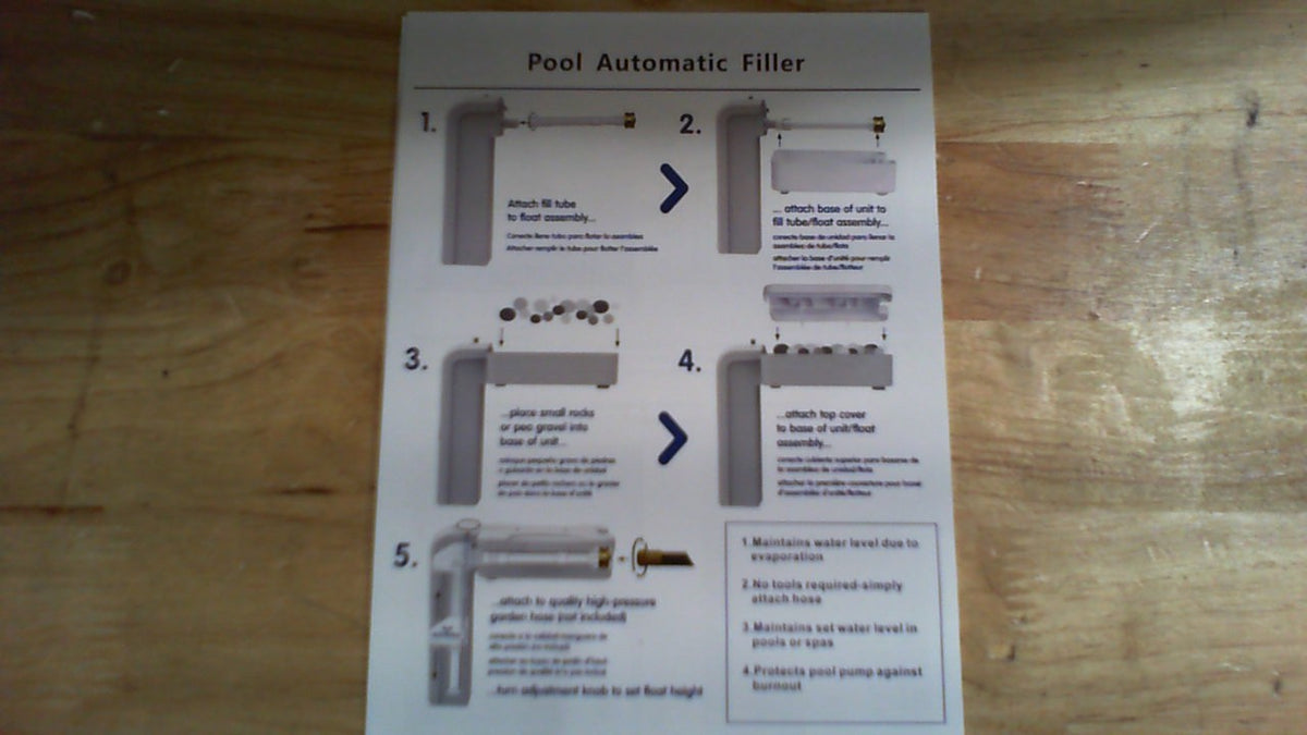 Llenador de piscina automático