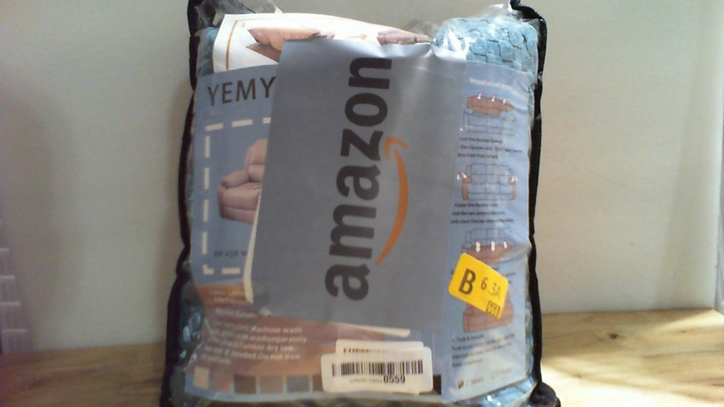 1 FUNDA FALTANTE Y ZIPPER VIENE ADENTRO. Funda para Sofa Reclinable YEMYHOM 6 Piezas | Elastica Jacquard Loveseat | con Bolsillo | Base Elastica | Azul Pavo Real