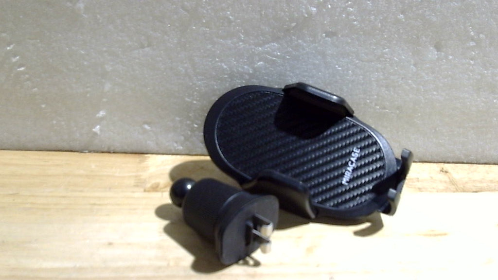 Miracase Soporte de Telefono para Auto con Gancho Metalico | Montaje en Rejilla de Ventilacion | Universal para iPhone, Android y GPS Garmin (Negro)