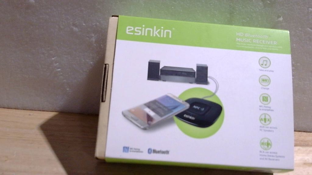 Receptor Bluetooth Esinkin | Adaptador de Audio Inalambrico 4.0 con NFC | para Sistema de Sonido Estereo HD