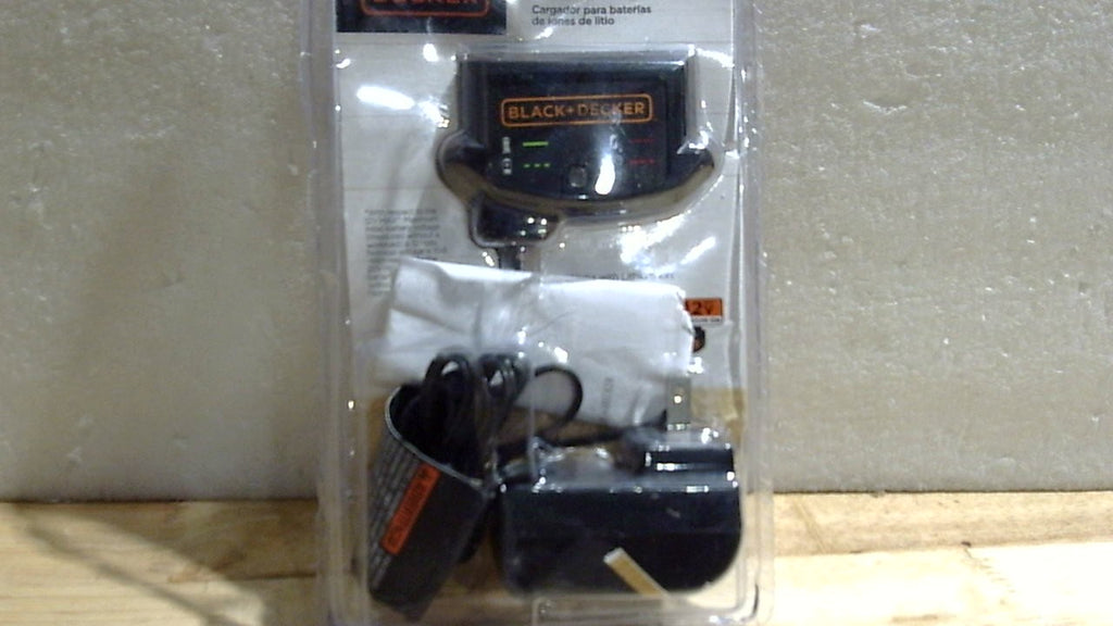 BLACK+DECKER 20V MAX Cargador de Bateria de Litio | Compatible con Baterias de 12V y 20V | Bateria Vendida por Separado | LCS1620B