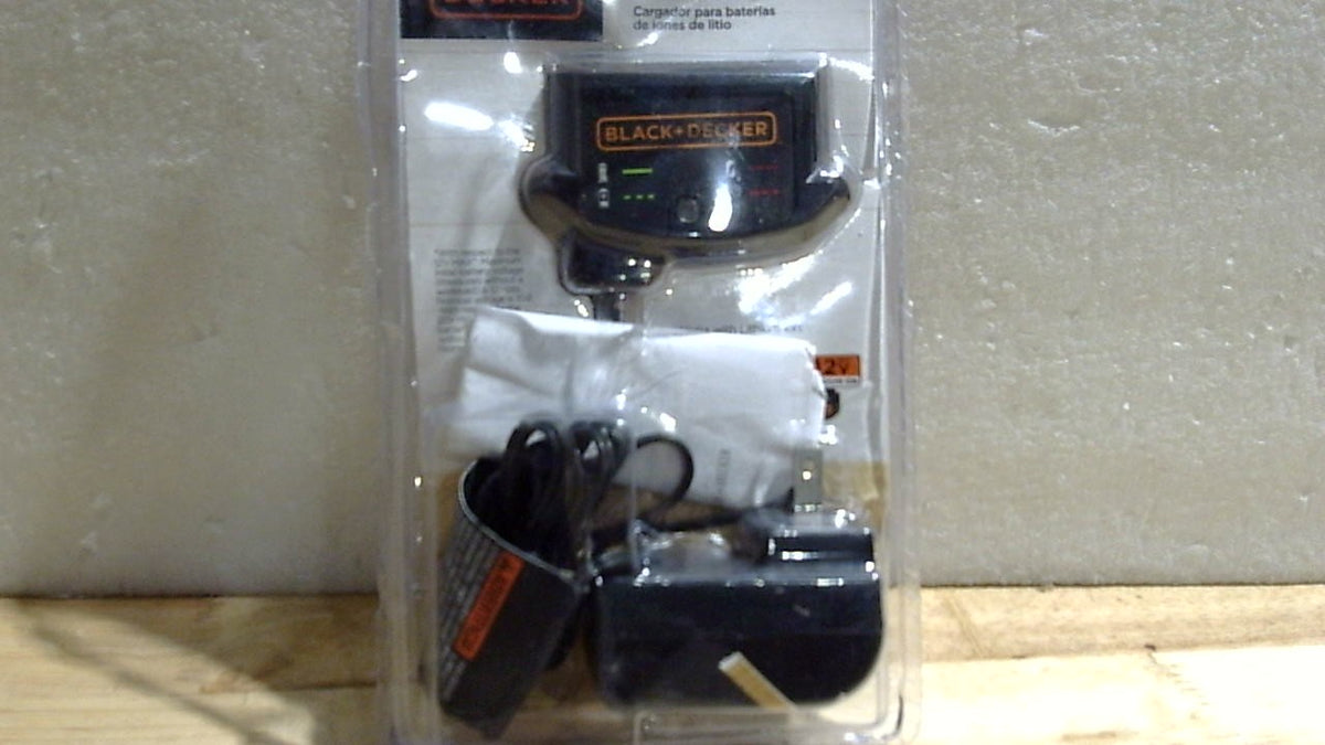 BLACK+DECKER 20V MAX Cargador de Bateria de Litio | Compatible con Baterias de 12V y 20V | Bateria Vendida por Separado | LCS1620B