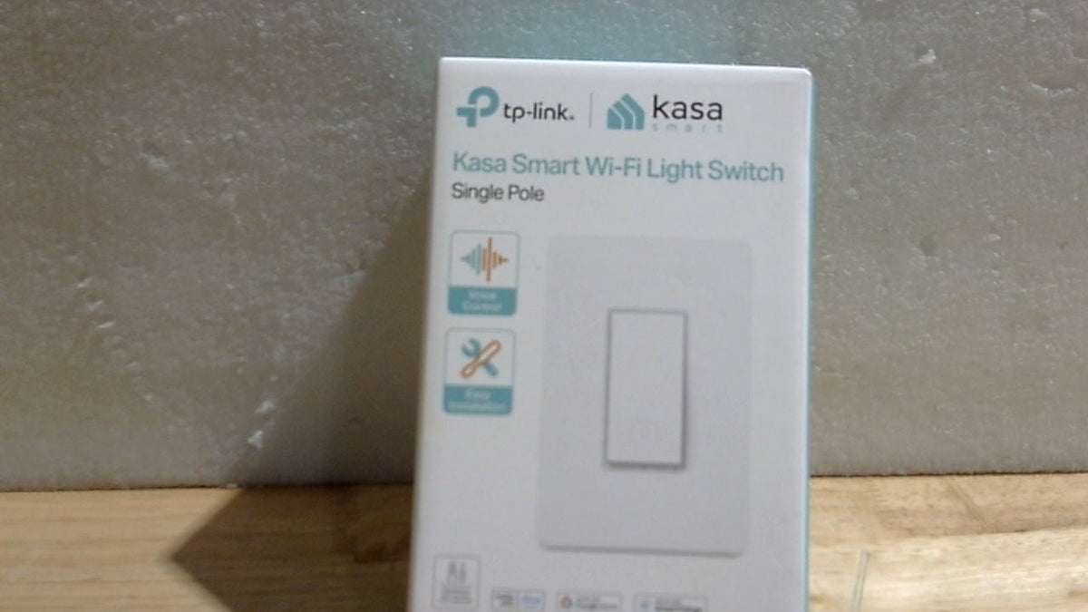 Kasa Interruptor Inteligente HS200 | Polo Simple | WiFi 2.4GHz | Compatible con Google Home | Certificado UL | Sin Hub | Blanco