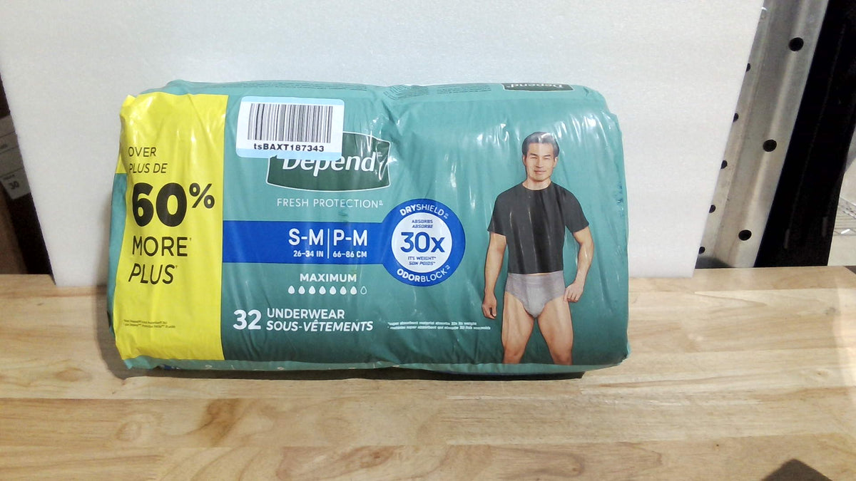 ropa interior para incontinencia Depend Fresh Protection para hombre