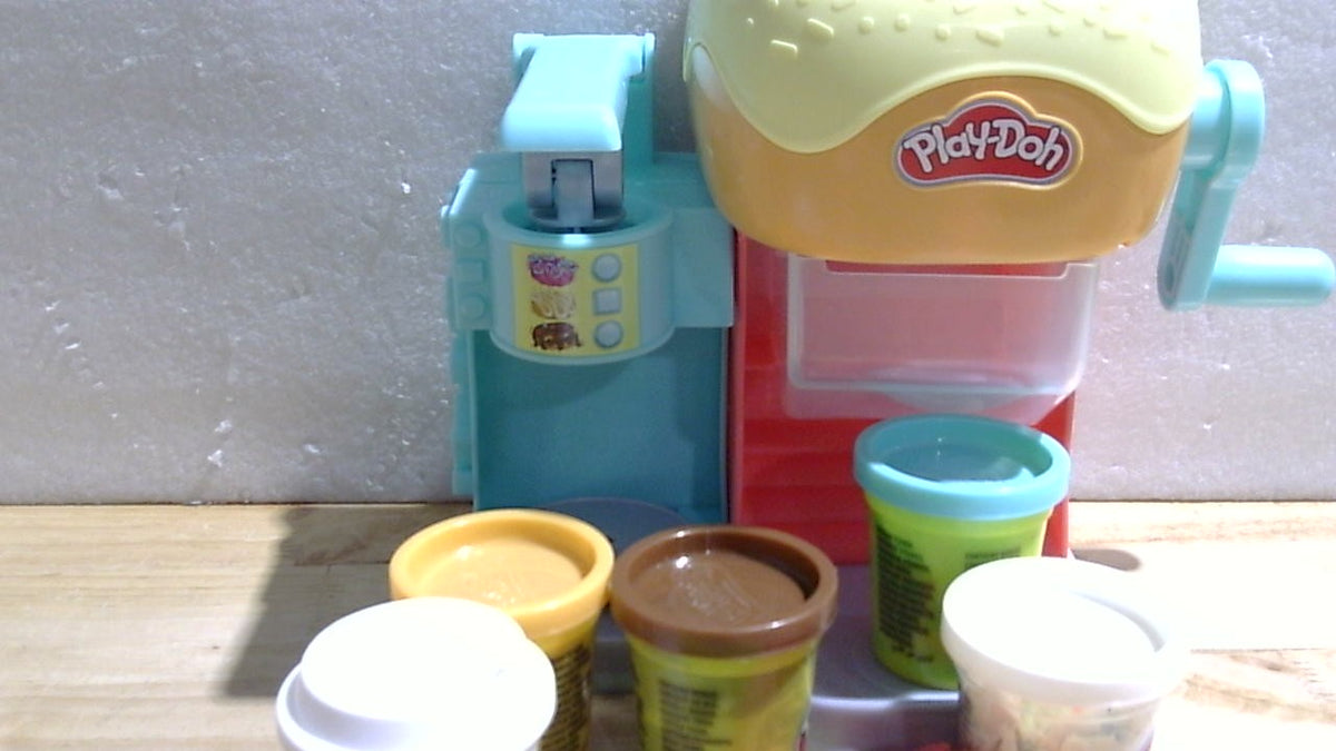 INCOMPLETO-Play-Doh Donut Drop Shop Set de Juego | Juguete de Comida de Plastilina | Manualidades para Ninos | Regalo de Pascua para Ninos de 3 Anos en Adelante