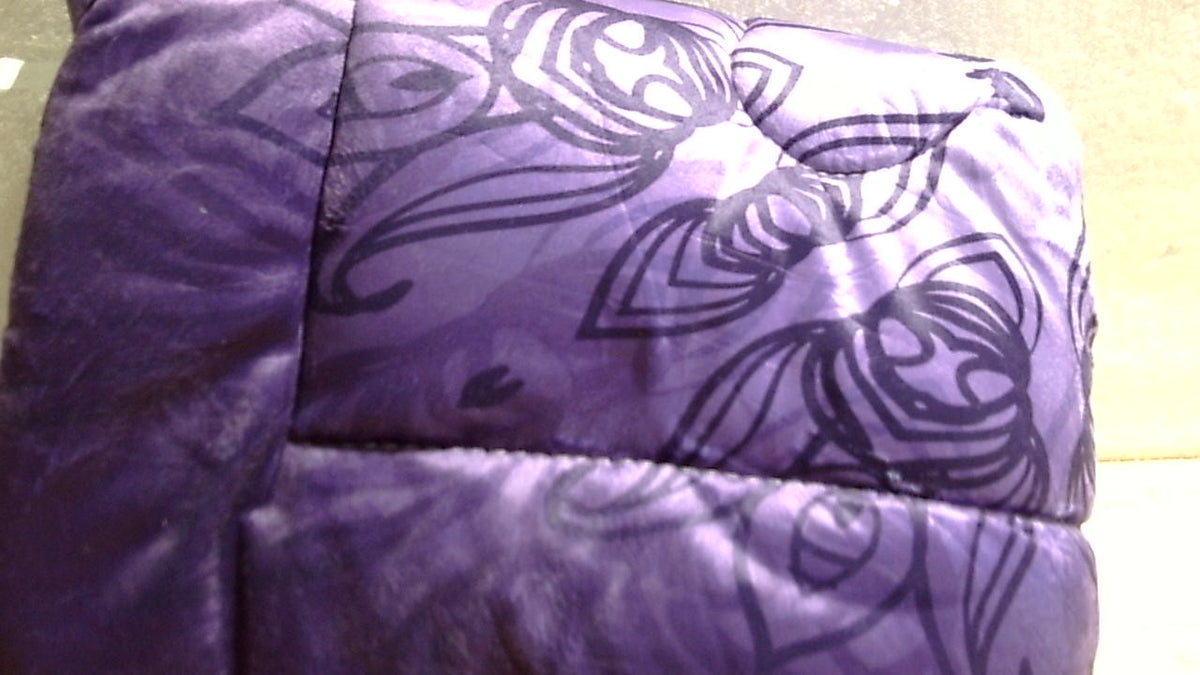 Cama para Perro y Gato KEEPREAL Mandala Púrpura | Cama Rectangular Ultra Suave y Calmante para Mascotas Pequeñas y Medianas | 24x18 pulgadas