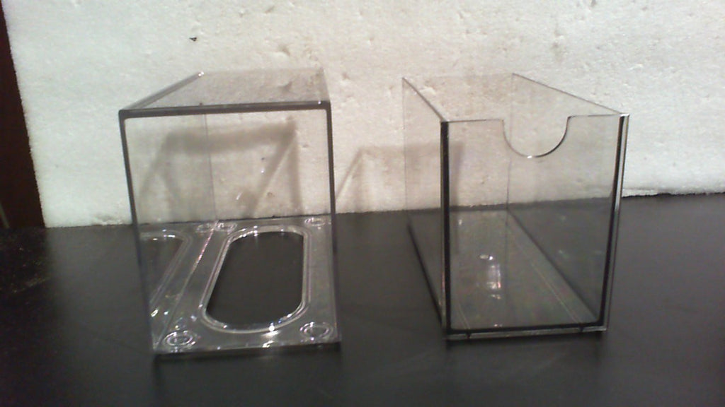 Pack de 6 organizadores rectangulares transparentes tono ahumado para ordenar tus espacios