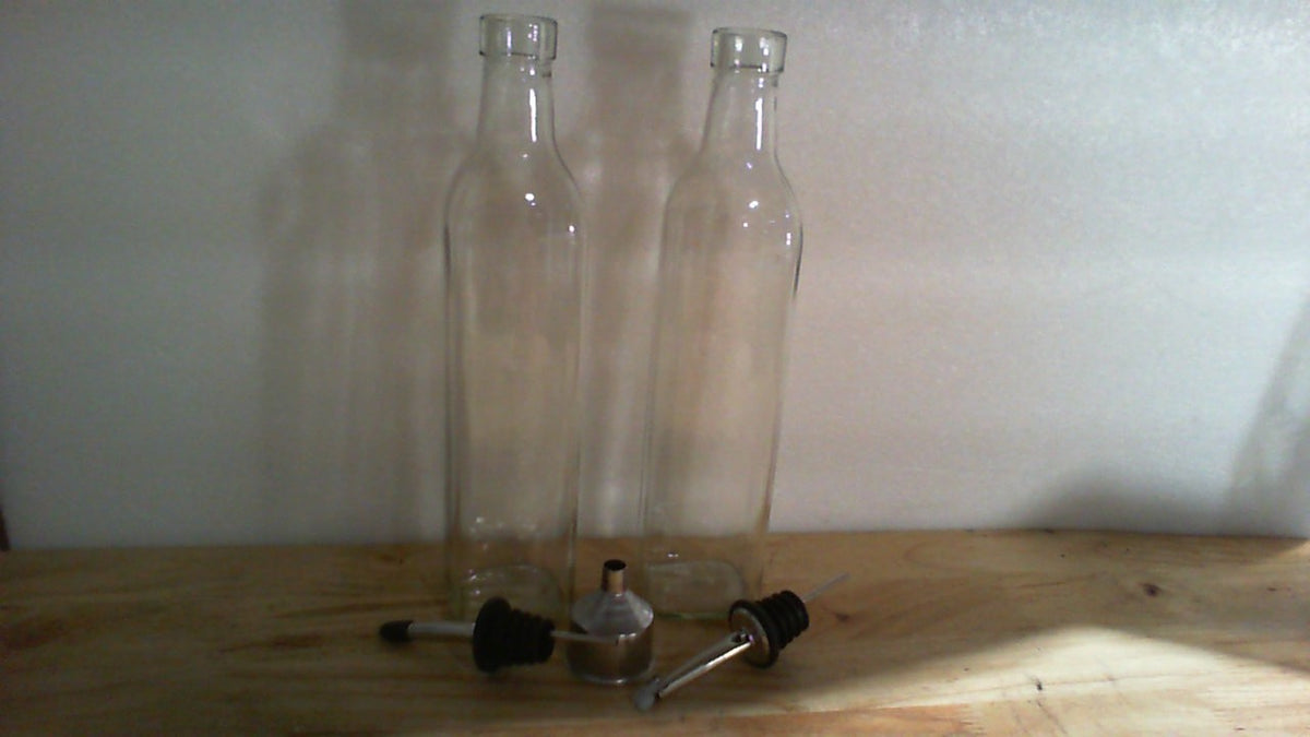 NO TRAE ISOPO DE LA FOTOGRAFIA set de dispensadores de vidrio para aceite y vinagre