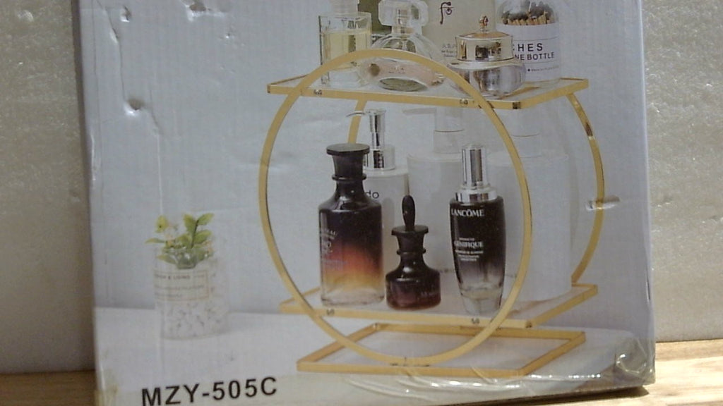 Nexyetnov Bo2703 Organizador Baño 2 Niveles Metal Dorado