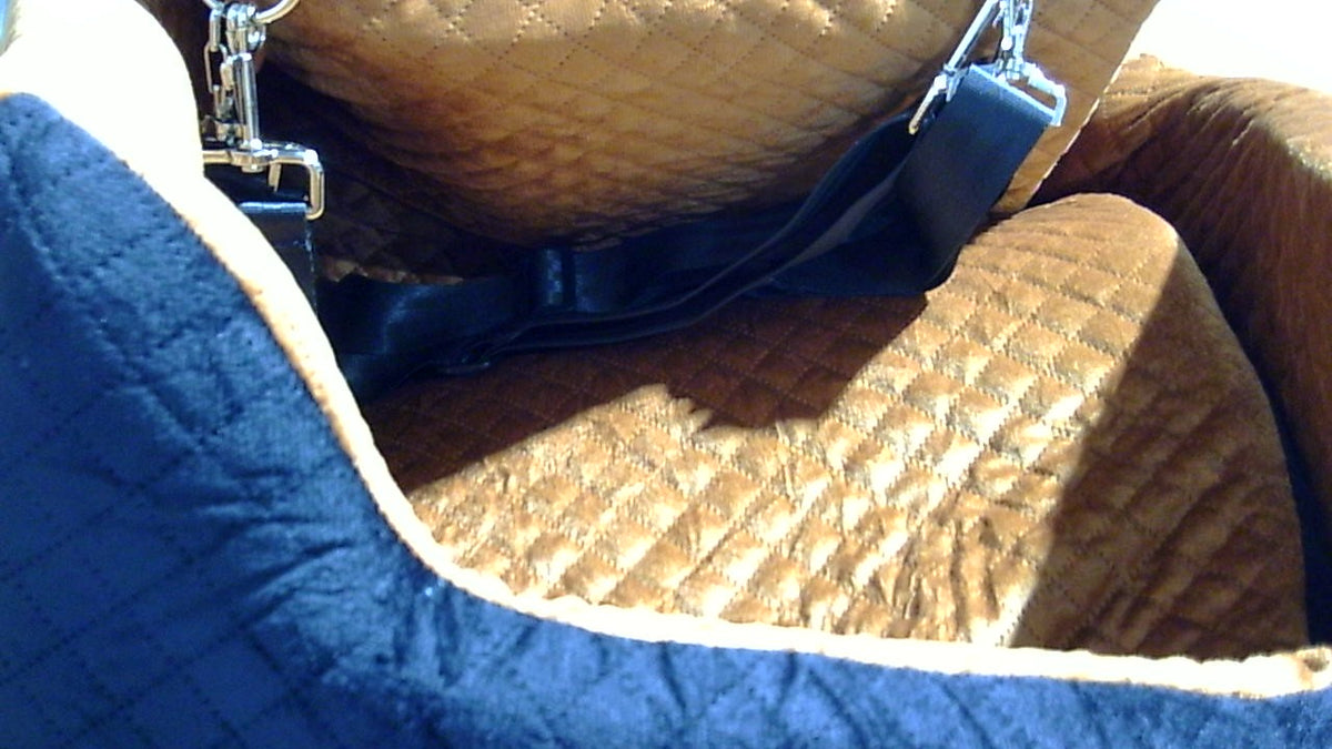 ES COLOR NEGRO Y NARANJA-Asiento para mascotas para coche