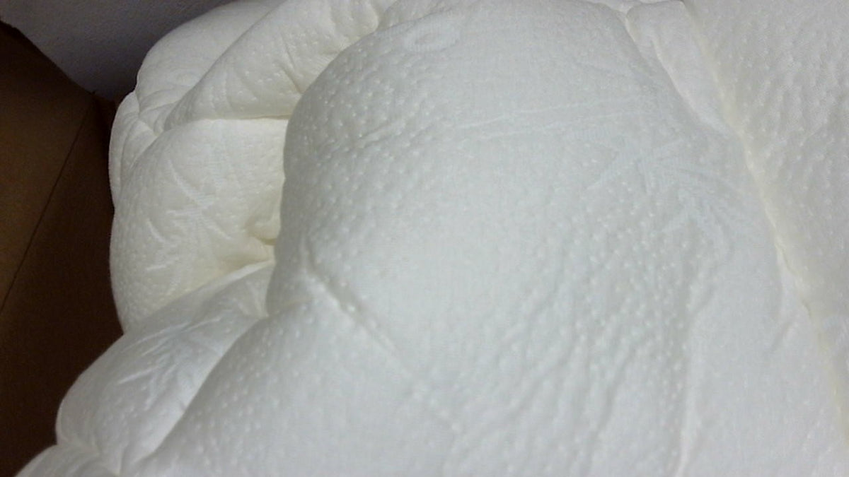 ES COLOR BLANCO COMPLETO-Cubrecolchón Short Queen para RV, Refrescante Extra Grueso Transpirable de Viscosa Hecha de Bambú, Acolchado Suave con Relleno Alternativo de Plumón de 1000 GSM (B