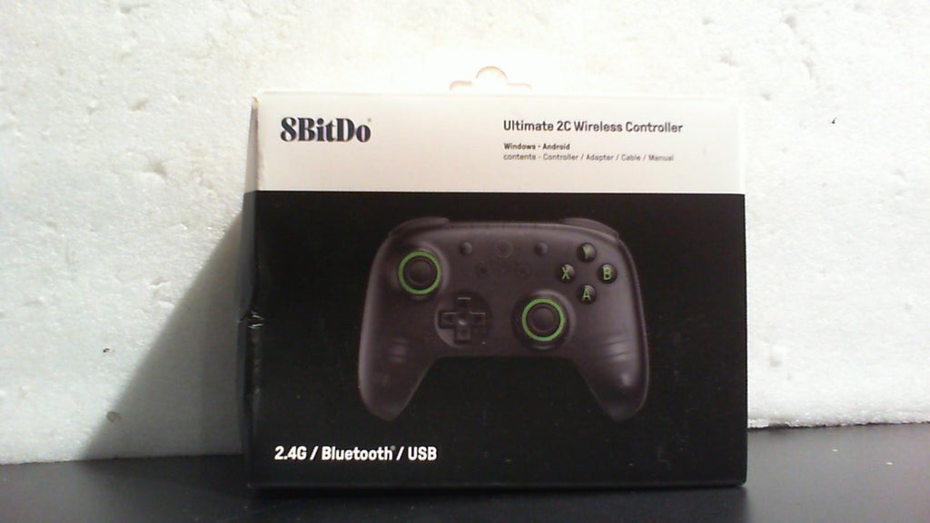 Control Inalámbrico 8BitDo Ultimate 2C para PC Windows y Android | 1000 Hz de Polling, Joysticks y Gatillos Hall Effect, Bumpers L4/R4 Reasignables | Negro Transparente
