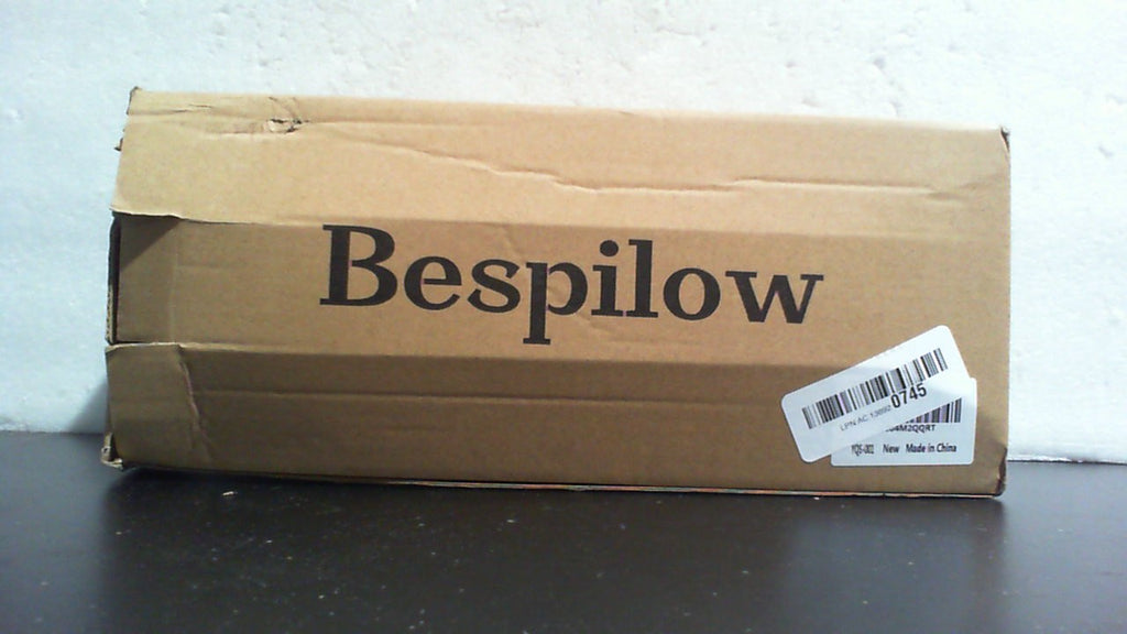 Bespilow Almohada Cervical de Cuello para Alivio del Dolor | Espuma Viscoelastica de Doble Capa | Ortopedica de Contorno | Para Oficina y Viaje | Soporte Ergonomico | Funda Transpirable Refrescante