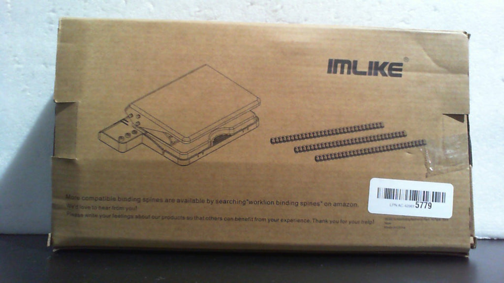IMLIKE Máquina encuadernadora de 10 agujeros para planificadores