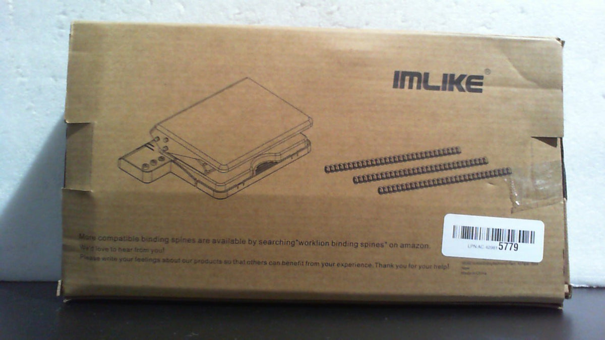 IMLIKE Máquina encuadernadora de 10 agujeros para planificadores