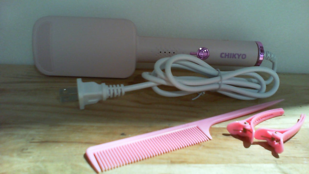 CHIKYO Rizador Ondulador de Cabello 3 Barriles | Waver Iónico 3.2cm Beach Waves | Cerámica Doble Voltaje para Mujer