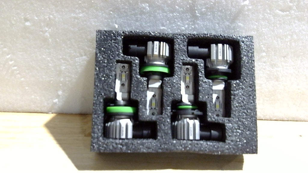 FateEye Bombillos LED H11 9005 40000LM 6500K | Kit de Luz Alta, Baja y Antiniebla, Tamano 1:1 Plug and Play