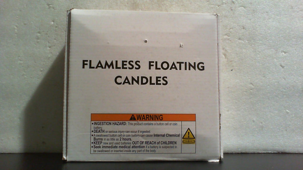 Homemory Set de 24 Velas Flotantes LED sin Llama de 2 Pulgadas, 200 Horas, a Bateria, Parpadeantes e Impermeables, para Floreros y Centros de Mesa, Base Blanca