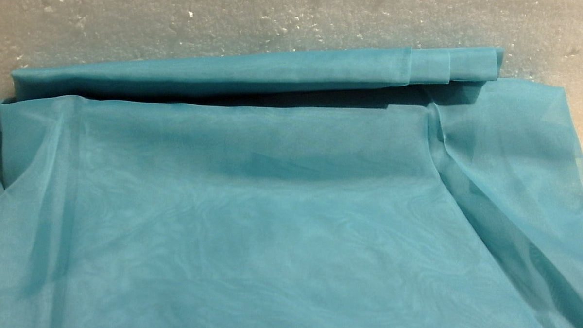 OVZME Cortinas Transparentes Turquesa 2 Paneles | 84 Pulgadas de Largo | Livianas y Suaves para Estudio, Sala y Dormitorio | 42 x 84 Pulgadas por Panel (1 Par)