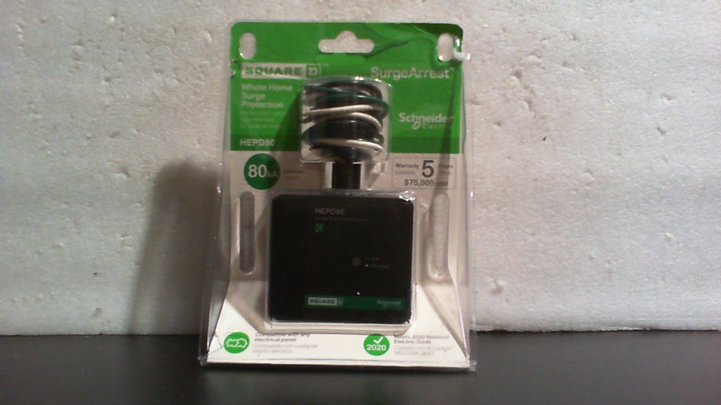 Protector contra Sobretensiones para Toda la Casa Square D HEPD80 | Universal | 1 Fase, 3 Hilos | Para 120/240V | 80kA